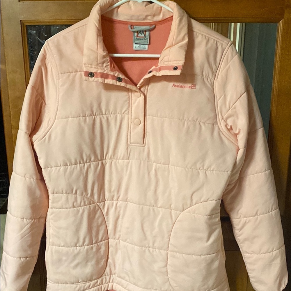 Avalanche Size Large Pink Quilted Pullover Jacket Fall Outdoor Winter Cozy